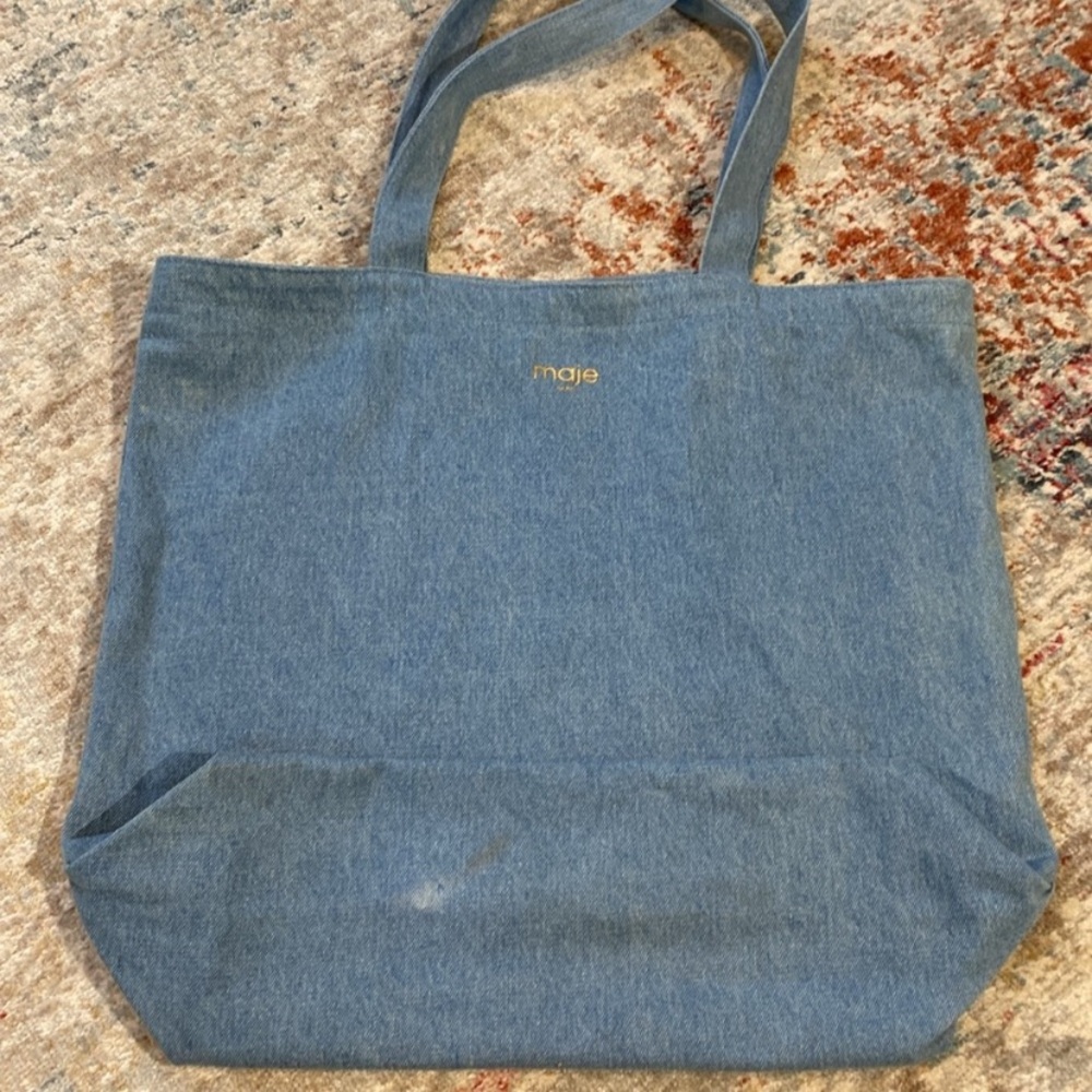 Maje Blue Tote Bag